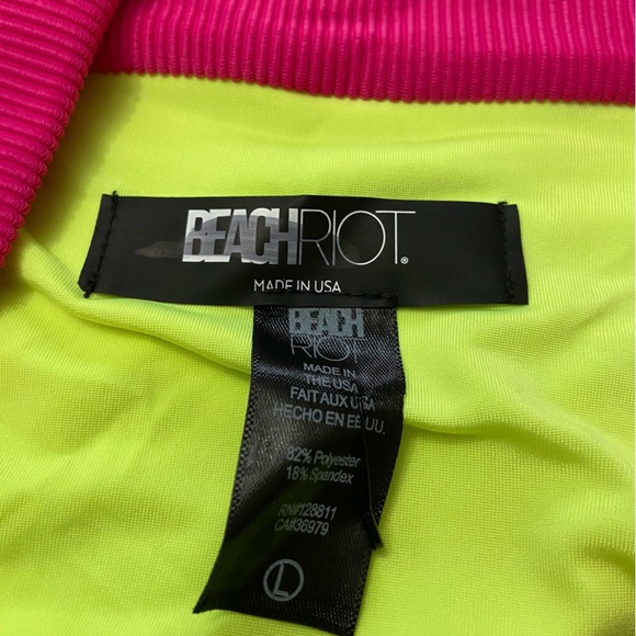 New! Beach Riot Heidi Retro Bright Color Block Ribbed Bikini Bottom 24868 - Picture 5 of 8